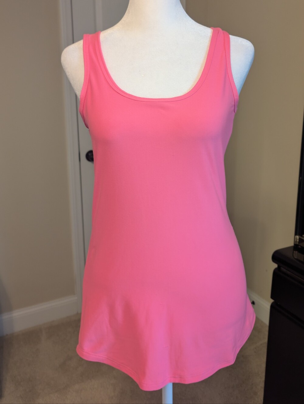 No Boundaries Hot Pink Scoop Neck Tank Top